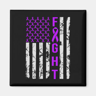 Usa Flag Distressed N Heimerheimer's Awareness Sup Magnet