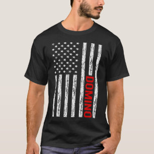 USA Flag Dominoes T-Shirt