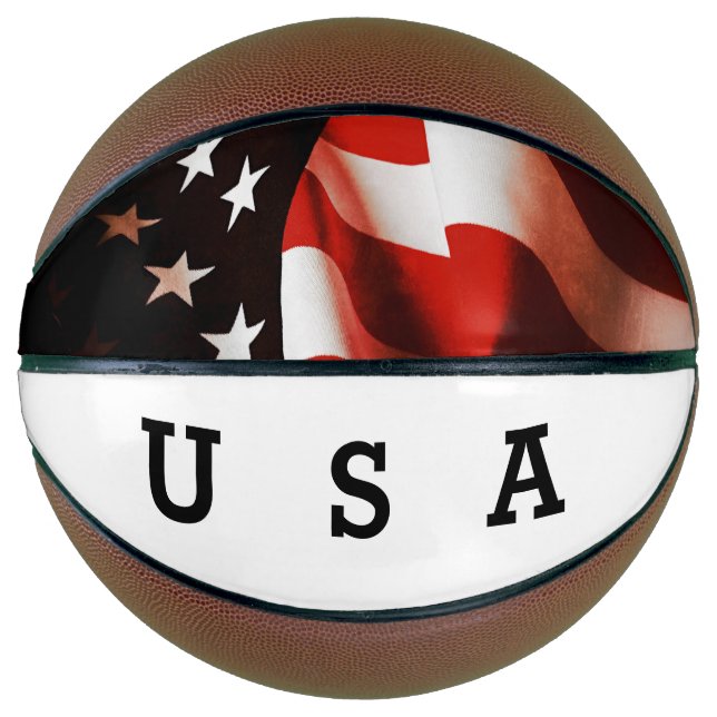 USA flag draped Basketball (Front)