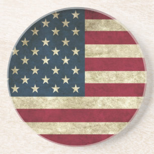 USA flag drink coaster
