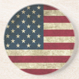 USA flag drink coaster