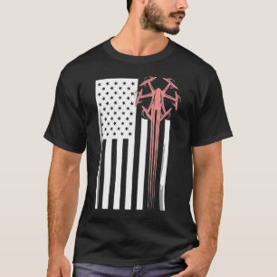 Usa Flag Drone T-Shirt