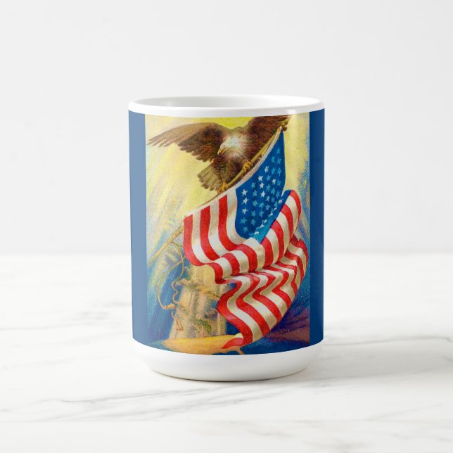 USA Flag & Eagle Patriotic Mug (Center)