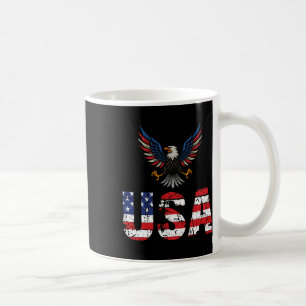 Usa Flag Eagles 4th Of July 1776 Freedom Independe Coffee Mug