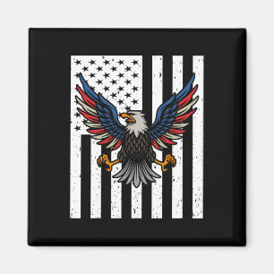Usa Flag Eagles 4th Of July 1776 Freedom Independe Magnet