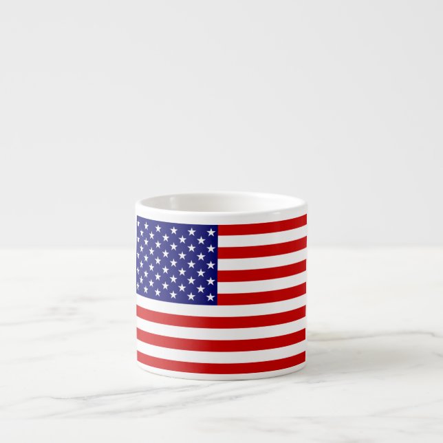 USA Flag Espresso Mug arc1 (Front)