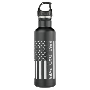 USA Flag Fathers Day Custom 710 Ml Water Bottle
