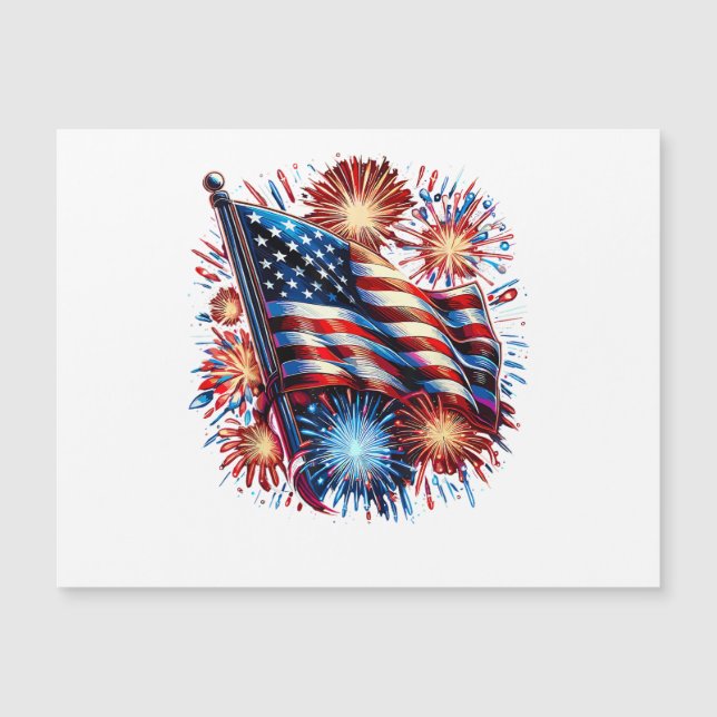 USA Flag Fireworks Patriotic (Front)