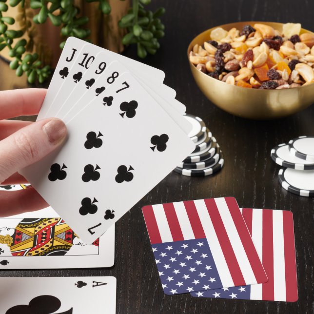 USA flag, flag of USA, American flag Playing Cards (In Situ)