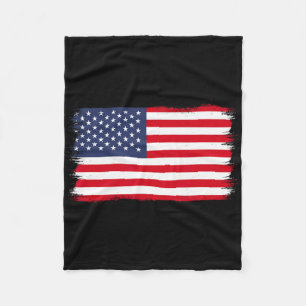 Usa Flag Fleece Blanket