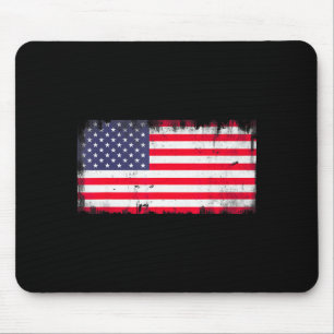 Usa flag fourth of july patriotic freedom america mouse pad