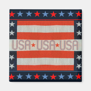 USA Flag Fridge Magnet
