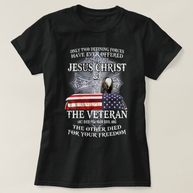 USA Flag Fully Vaccinated By The Blood Of Jesus T- T-Shirt (Design Front)