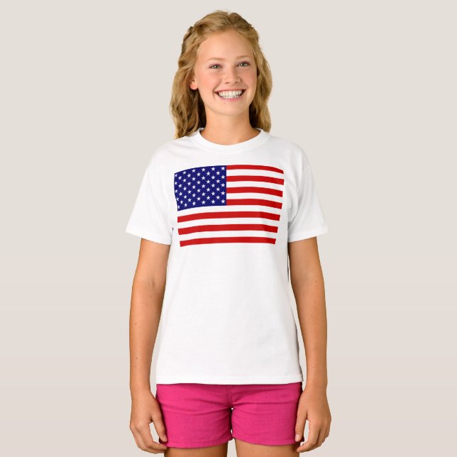 USA Flag gct T-Shirt (Front Full)