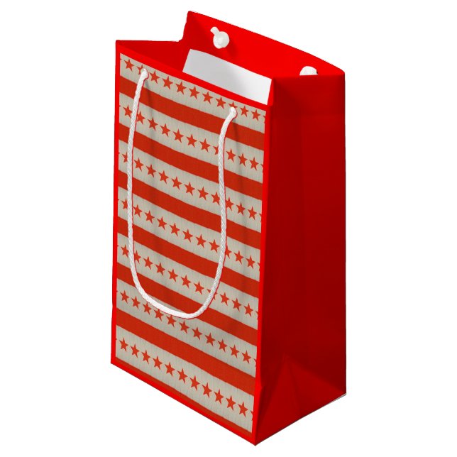 USA Flag Gift Bag (Front Angled)