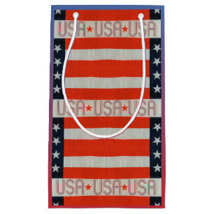 USA Flag Gift Bag