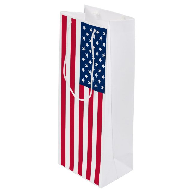 USA Flag Gift Bag (Front Angled)