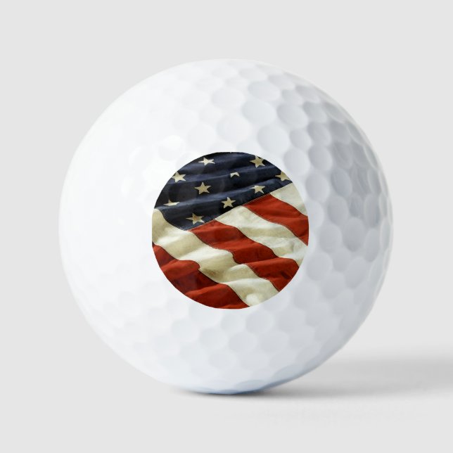 USA Flag   Golf Balls (Front)