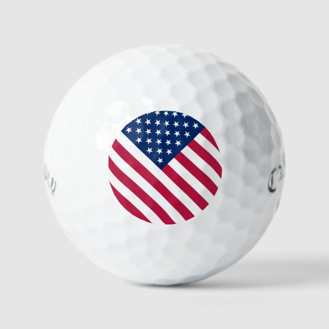 usa flag golf balls (Front)