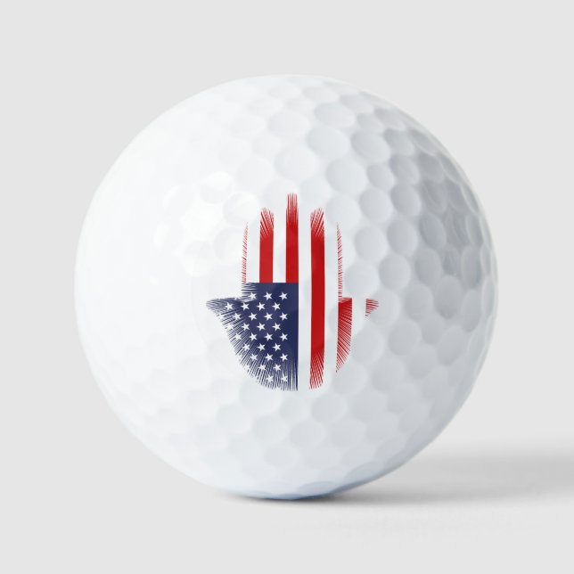 USA Flag Golf Balls (Front)