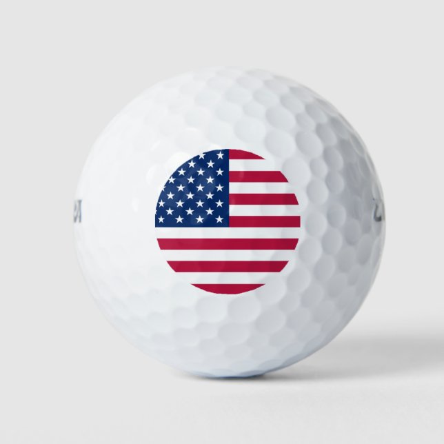 usa flag golf balls (Front)