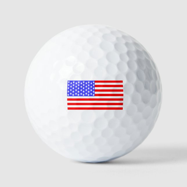 USA Flag Golf Balls (Front)