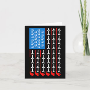 Usa Flag Golf Tees Golf America Golf Clubs  Card