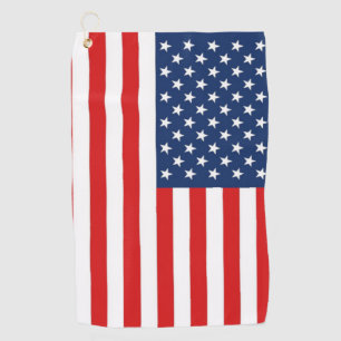 USA Flag Golf Towel