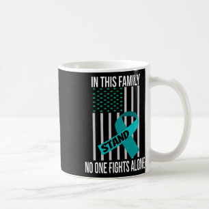 Usa Flag Green Ribbon Shirt Mental Health Awarenes Coffee Mug