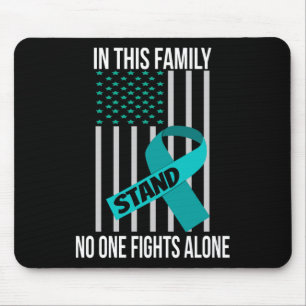 Usa Flag Green Ribbon Shirt Mental Health Awarenes Mouse Pad