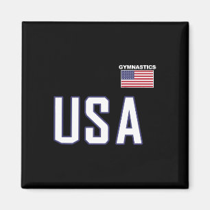 Usa Flag Gymnastics Team Cool Gym Equipment Men Wo Magnet