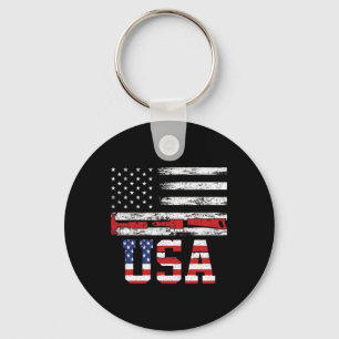 Usa Flag Hammer 4th Of July 1776 Freedom Independe Key Ring