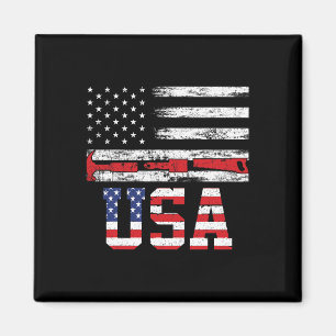 Usa Flag Hammer 4th Of July 1776 Freedom Independe Magnet