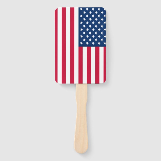 USA Flag Hand Fan - Patriotic (Front)
