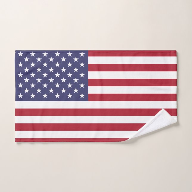 USA Flag Hand Towel (Hand Towel)