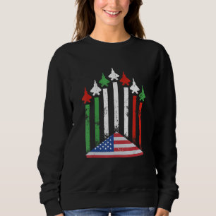USA Flag Have The Italian Roots Proud Italy Flag A Sweatshirt