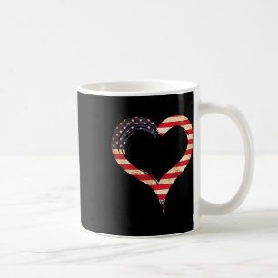 Usa Flag Heart American Patriotic Memorial Day _1 Coffee Mug