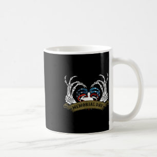Usa Flag Heart American Patriotic Memorial Day Coffee Mug