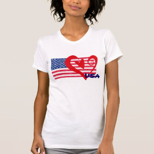 USA Flag Heart Shirt