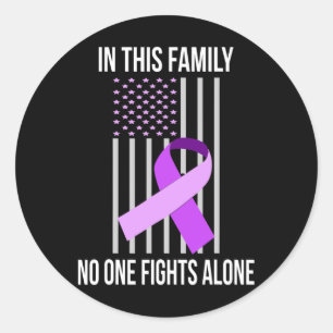 Usa Flag Heimerheimer Ribbon Heimerheimer Disease Classic Round Sticker