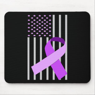 Usa Flag Heimerheimer Ribbon Heimerheimer Disease Mouse Pad