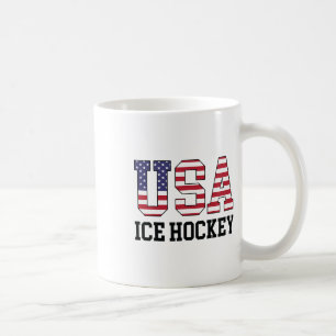 Usa Flag Hockey Player - American Usa Ice Hockey W Coffee Mug