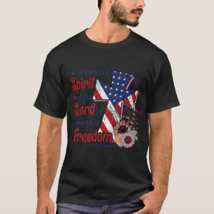 Usa Flag Hockey Sticks American Pride 4th Of July  T-Shirt