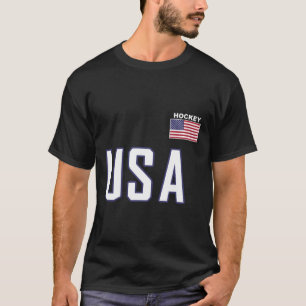 Usa Flag Hockey Team Cool Player Equipment Apparel T-Shirt