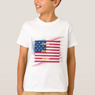 USA Flag "Home Sweet Home" Art Print T-Shirt