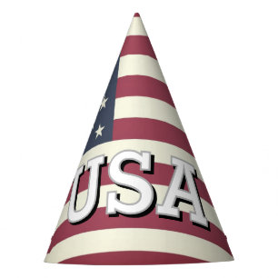 USA flag Independence Day party hats