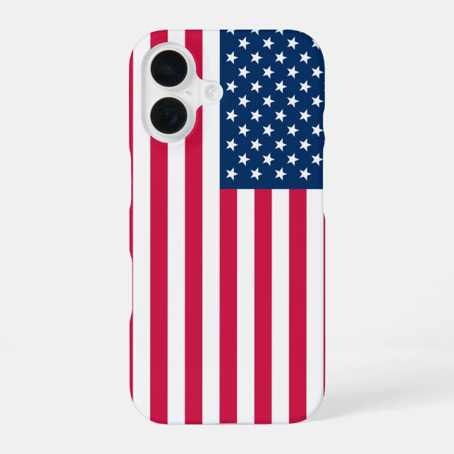 USA Flag iPhone 16 Case (Back)