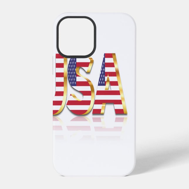 USA Flag iPhone Case (Back)