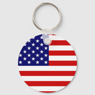USA Flag kccn Key Ring