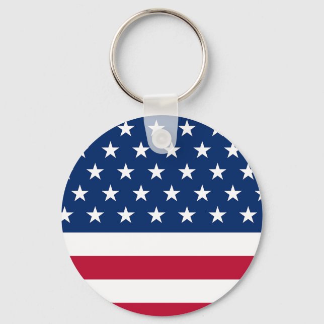 Usa Flag  Key Chain (Front)